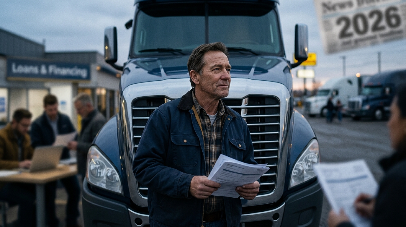 Illustration: Can You Get a Semi-Truck Loan with Bad Credit in 2026?