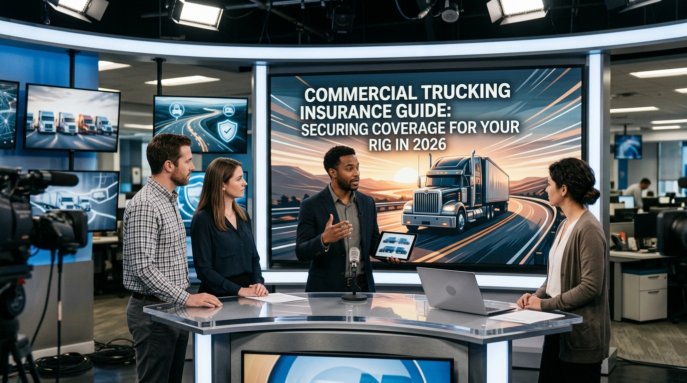 Illustration: Commercial Trucking Insurance Guide: Securing Coverage for Your Rig in 2026