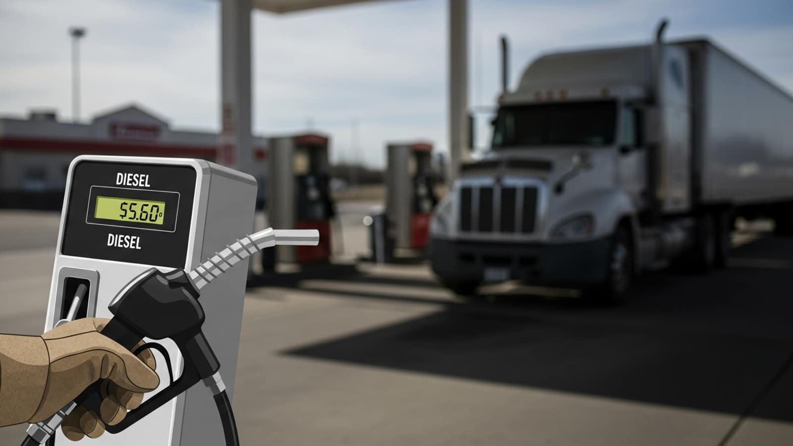 Illustration: Diesel Prices Hit $5.60: Survival Strategies for Owner-Operators