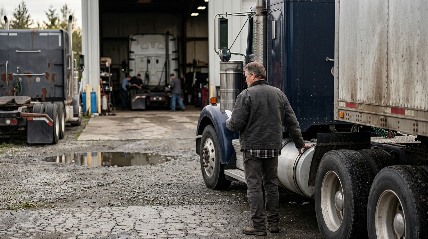 Illustration: Best Semi Truck Loans for Bad Credit 2026: A Survival Guide for Owner-Operators
